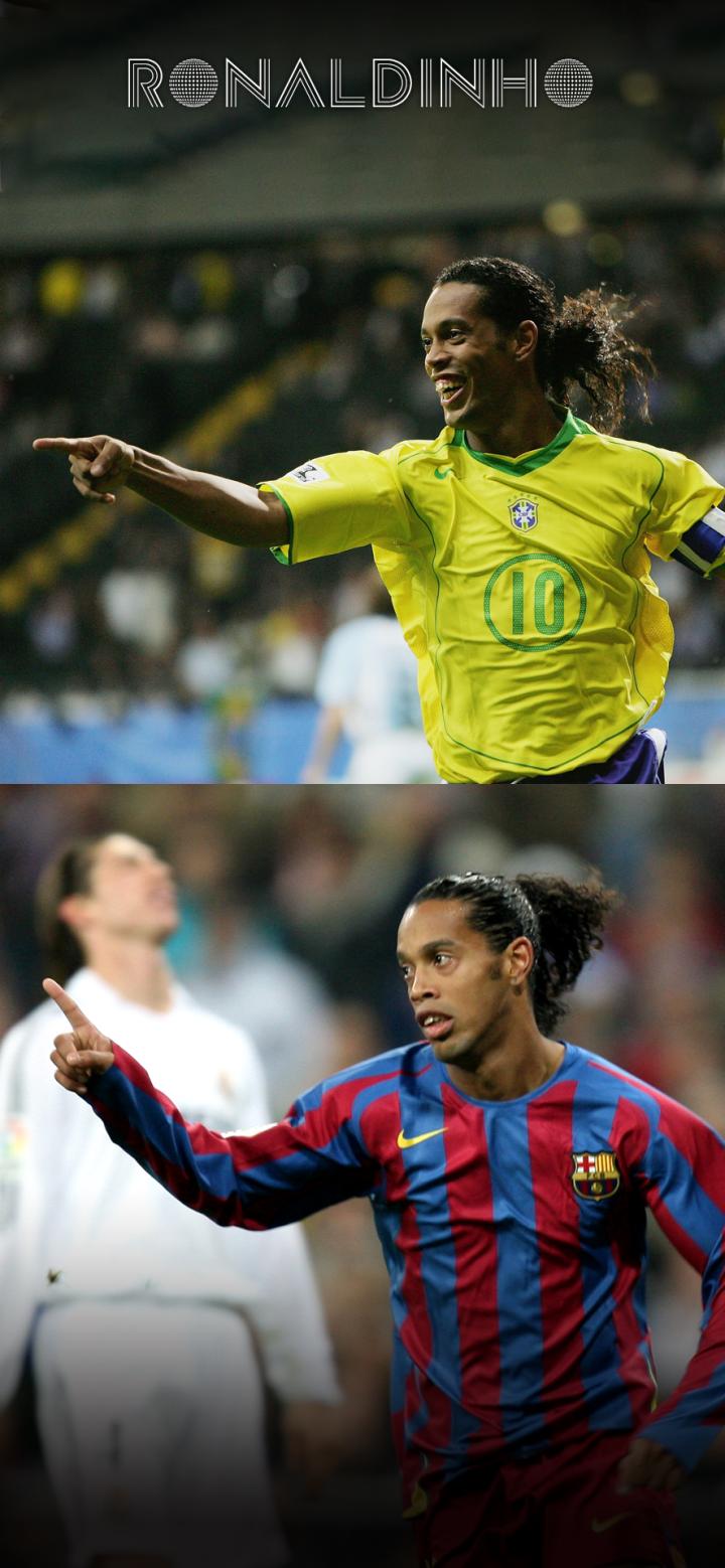 精灵丨小罗手机壁纸精选part 2|巴西|巴塞罗那|罗纳尔迪尼奥|懂球帝