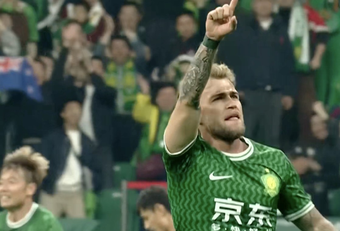 古加:很高兴打入国安生涯首球,太爱工体的气氛了