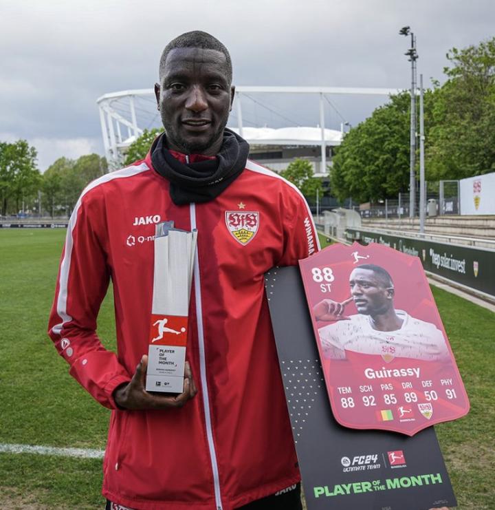 德甲官方塞罗吉拉西被评选为三月份的最佳球员