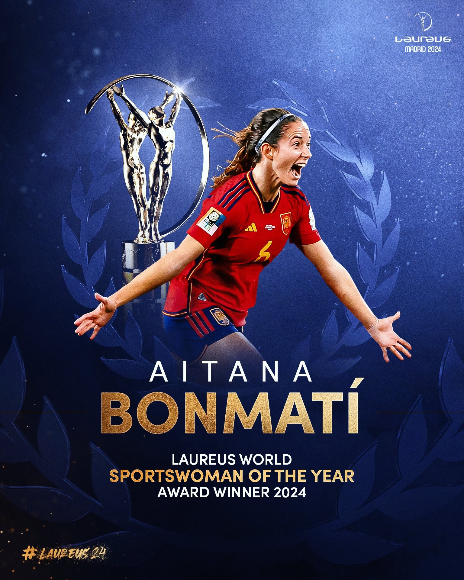 官方:巴萨女足中场邦马蒂当选劳伦斯最佳女运动员