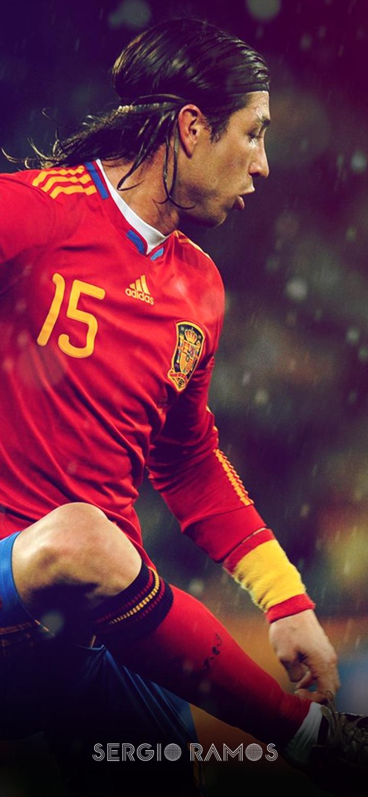 【每日足球帅图】霸气水爷丨拉莫斯手机壁纸精选01|西班牙|皇家马德里