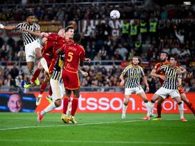 罗马与尤文图斯1-1战平，意大利足球甲级联赛联赛激烈对决
