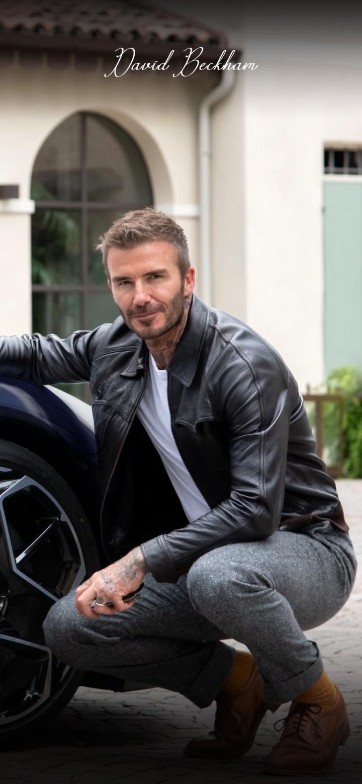 【每日足球帅图】万人之迷丨贝克汉姆手机壁纸休闲篇04
