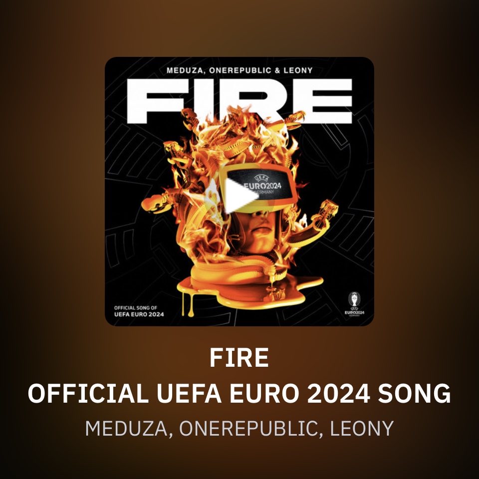 2024欧洲杯的官方歌曲fire由意大利组合me