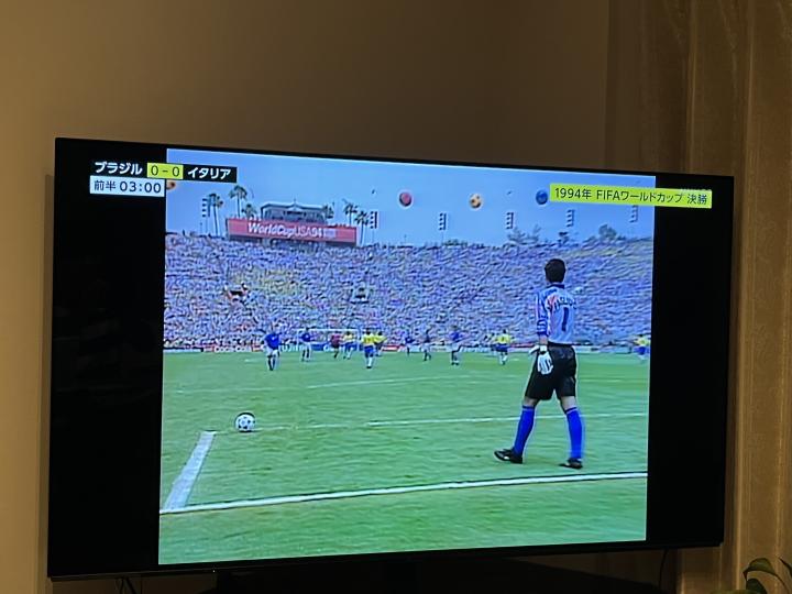 现在日本NHK播放1994年的世界杯决赛