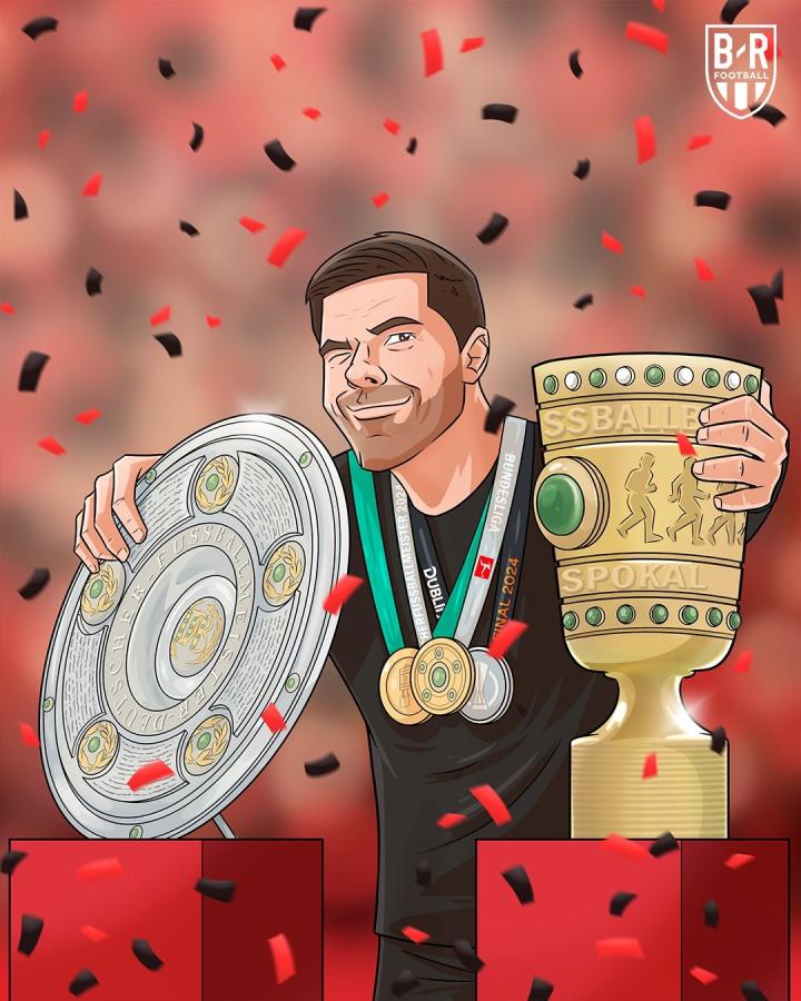 2023-24赛季,勒沃库森以28胜6平整个赛季不败的战绩夺得德甲冠军,这是