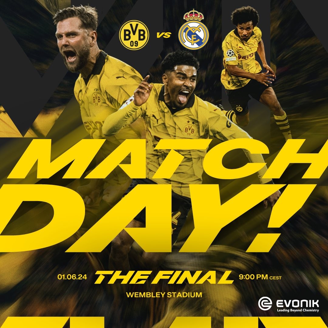 决战温布利,多特发布欧冠决赛预热海报:菲尔克鲁格领衔出镜