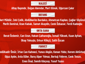 土耳其国家队公布欧洲杯初选名单