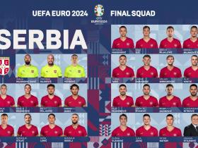 塞尔维亚国家队公布2024年欧洲杯大名单
