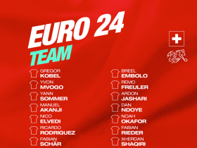 瑞士国家队欧洲杯26人最终名单公布