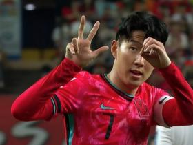 孙兴慜被嘘后的回应：向中国球迷比出“3-0”的手势