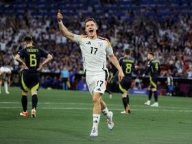维尔茨欧洲杯首秀破门 德国5-1大胜苏格兰