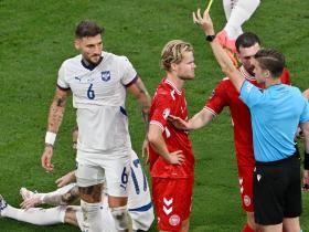 欧洲杯16强战：丹麦中场尤尔曼德累计两黄缺席德国对决