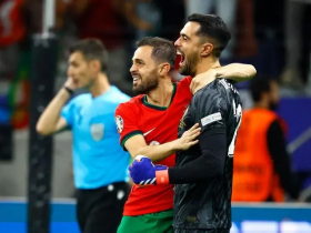 欧洲杯重心法兰克福：葡萄牙盛赞科斯塔3连扑斩斯洛文尼亚