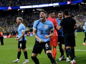 乌拉圭点球大战淘汰巴西晋级美洲杯四强，球队中场巴尔韦德接受采访