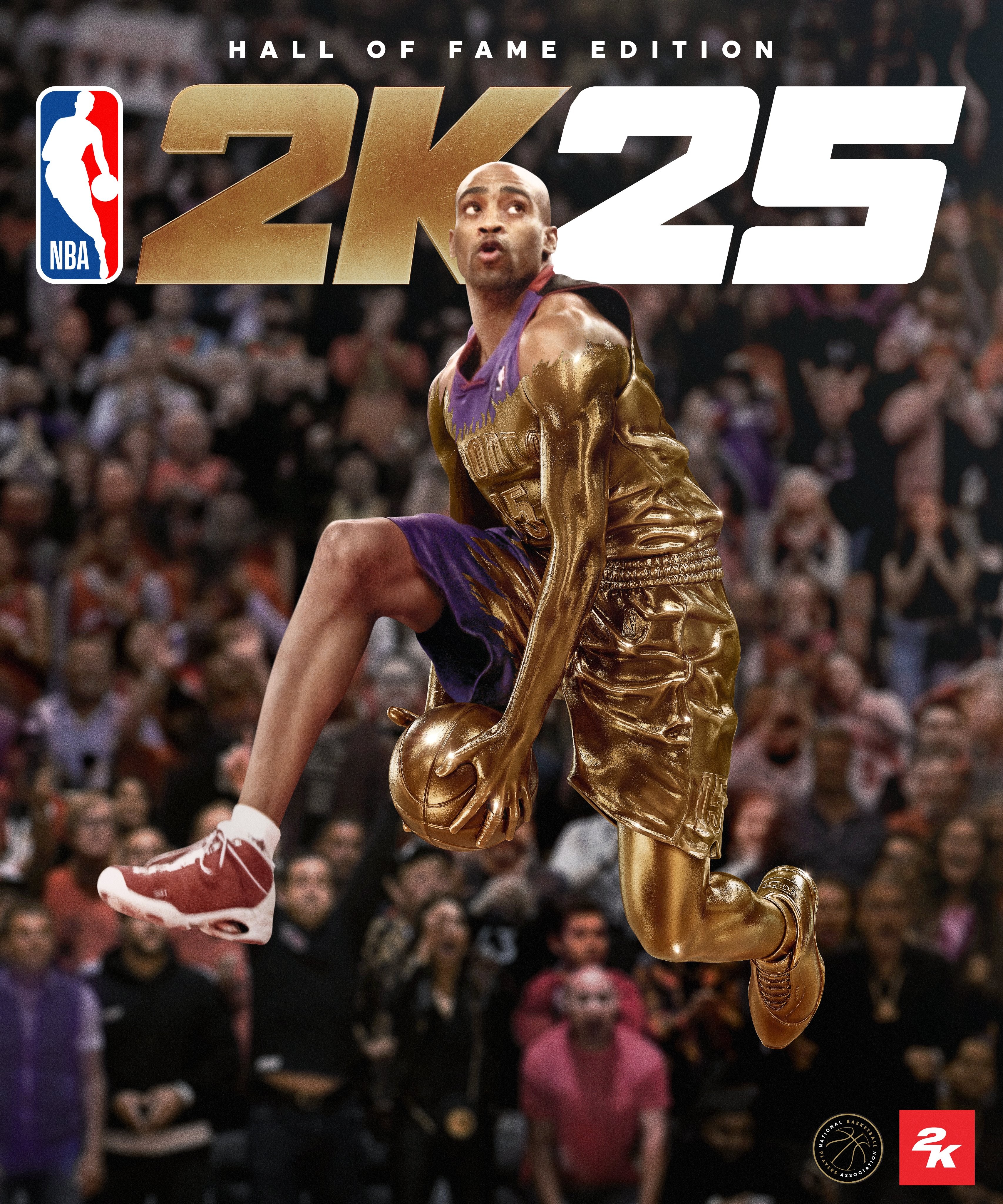 金身扣篮王!官方:文斯-卡特成为nba2k25名人堂版封面人物