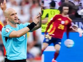 欧洲杯1/4决赛焦点：西班牙绝杀德国 泰勒主裁成焦点