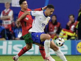 萨利巴表现出色，法国点球大战胜葡萄牙晋级欧洲杯四强