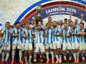 阿根廷队夺得2024年美洲杯冠军后梅西等球员未随队回国