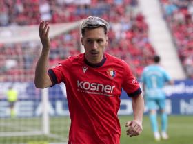 奥萨苏纳2-0战胜西班牙人，继续保级征程