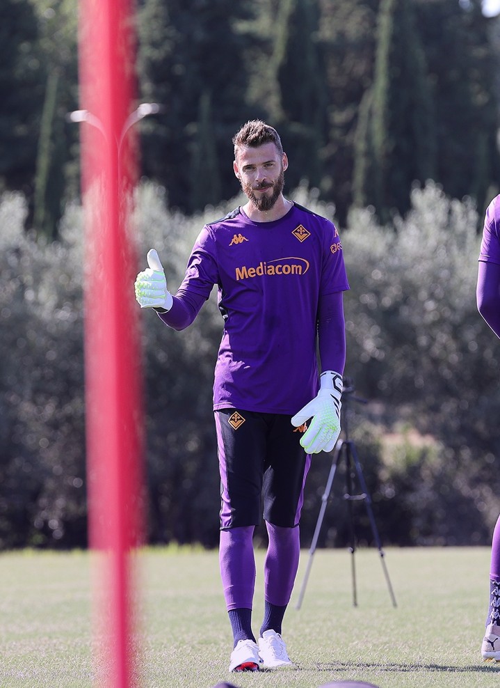 完成佛罗伦萨第一节训练课,德赫亚:回来的感觉太棒了