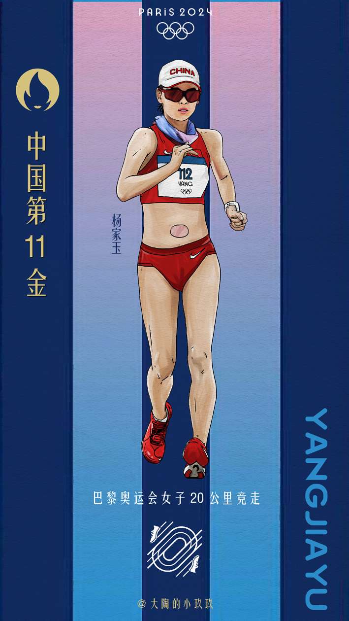 中国奥运冠军插画海报9宫格~第2版未完待续