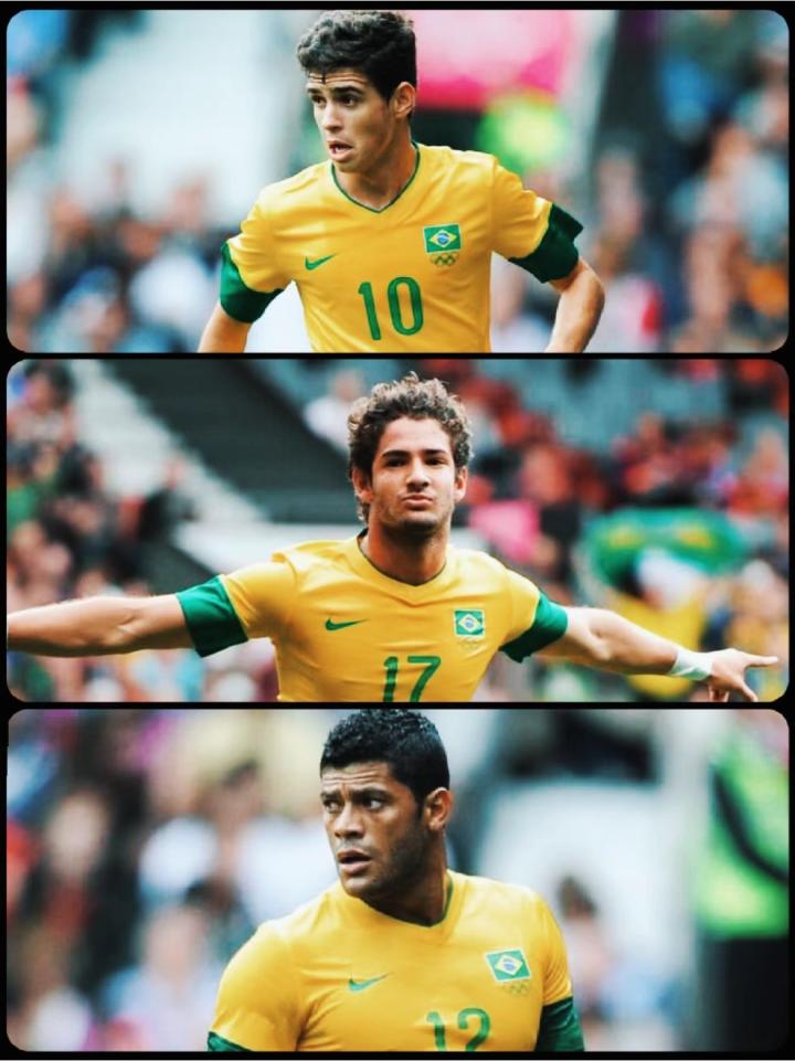 球星奥运记忆4|巴西"中超三杰"奥斯卡,帕托和胡.