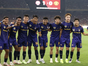 东盟全明星1-0曼联，友谊赛梅努远射得手