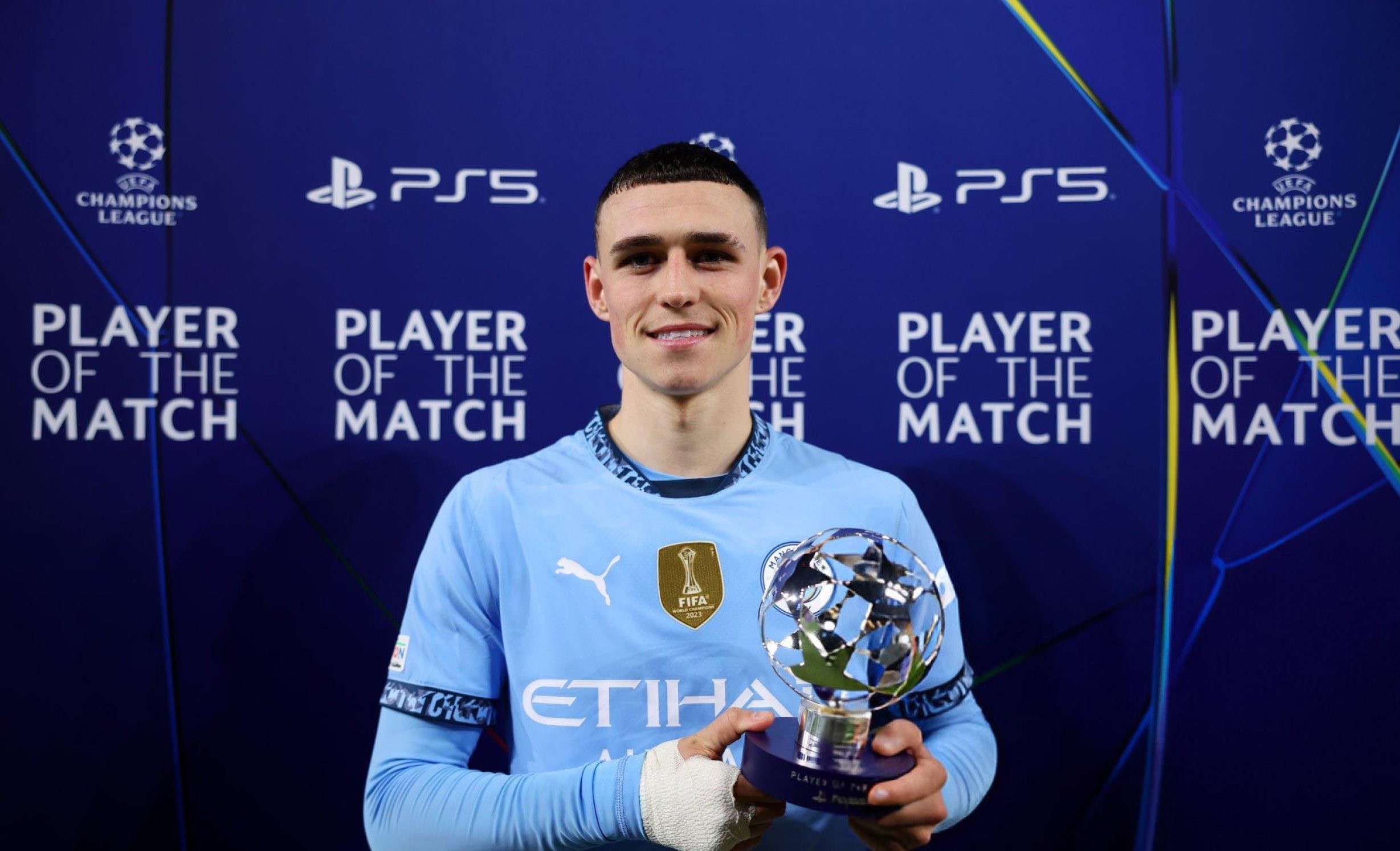 开场闪击破门,福登当选曼城vs布拉格斯巴达全场最佳