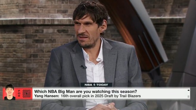 前CBA外援博班：楊瀚森將是下一個(gè)在NBA嶄露頭角的大個(gè)子