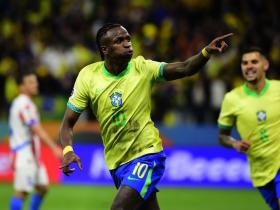 维尼修斯带领巴西晋级2026年世界杯