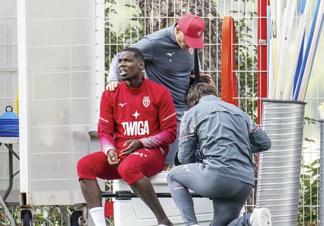 摩纳哥主帅：博格巴在训练中脚踝受伤，将接受核磁共振检查