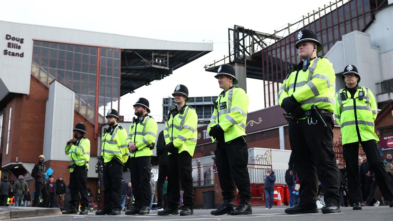 泰晤士：维拉对阵马卡比期间，将有700名警察参与安保行动