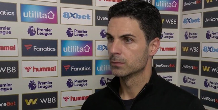 阿尔特塔：我认为我们配得上赢球，没能拿三分我们感到很失望