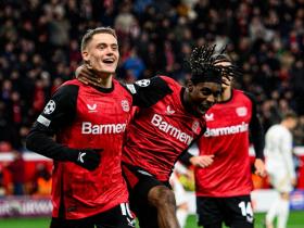 勒沃库森2-0战胜布拉格斯巴达，欧冠联赛掀起进攻狂潮