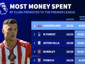 桑德兰英超史上转会支出最高，2025-26赛季达1.65亿欧