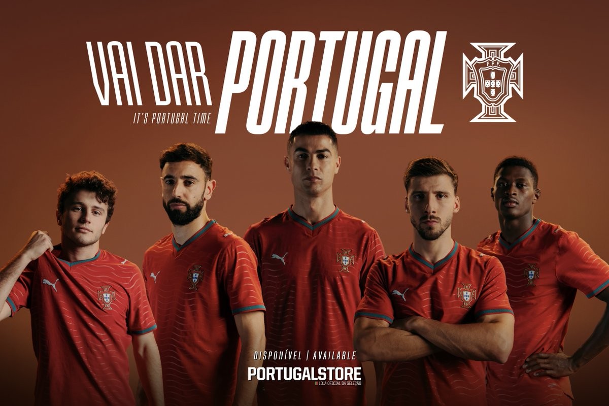 葡萄牙队发布世界杯主场球衣：红色底色+波浪条纹
