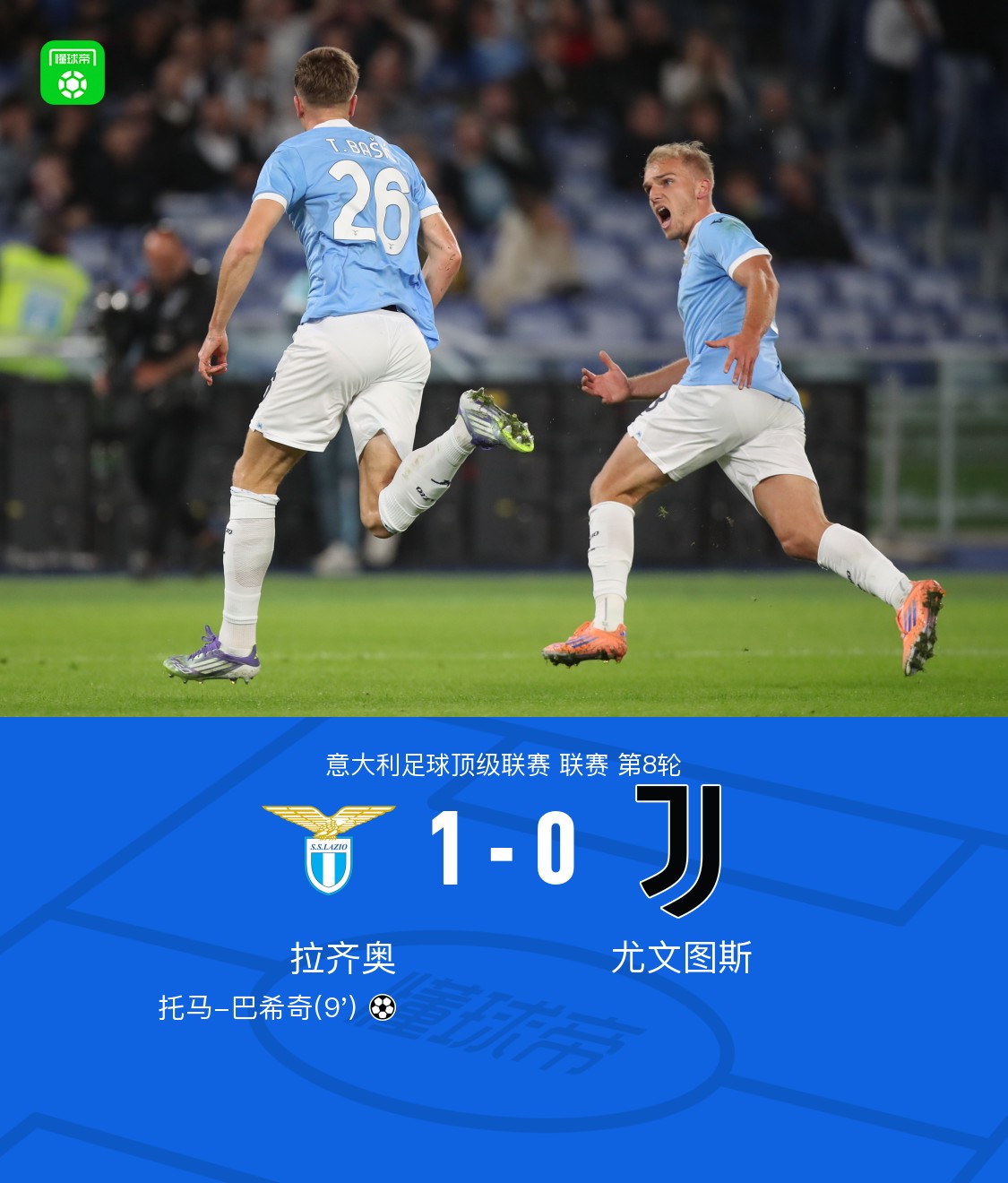 剑南春｜3连败+连续8场不胜！尤文0-1拉齐奥，巴希奇破门