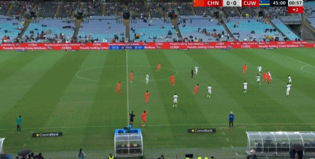 三人两脚，国足三大队长联手攻破库拉索球门