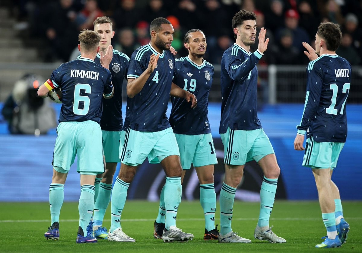 4-3逆转，德国队自2008年3月以来首次击败瑞士队