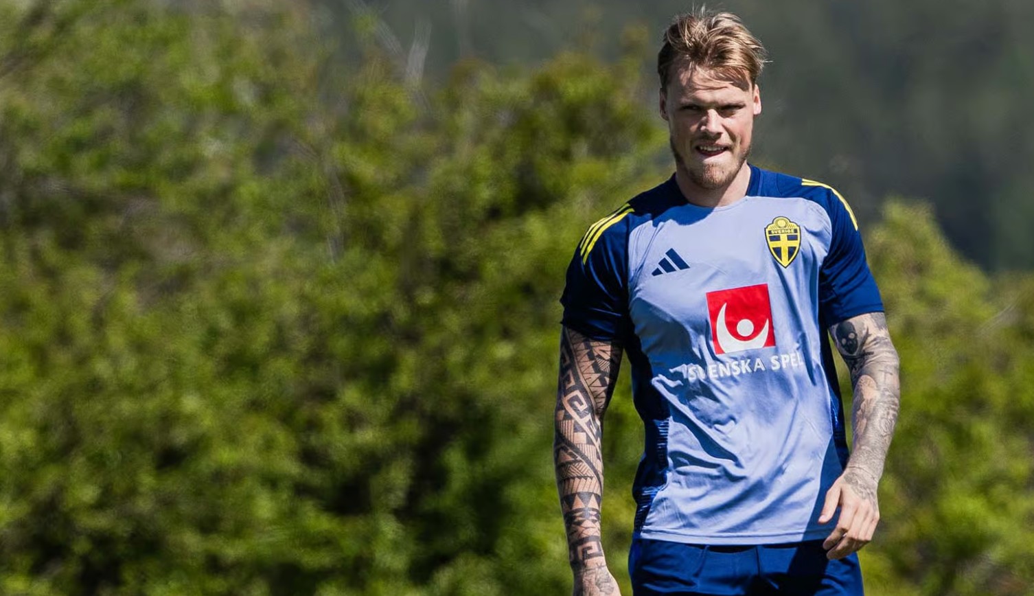 瑞典队官方：补招哈马比中卫埃里克松入队，备战对波兰的附加赛