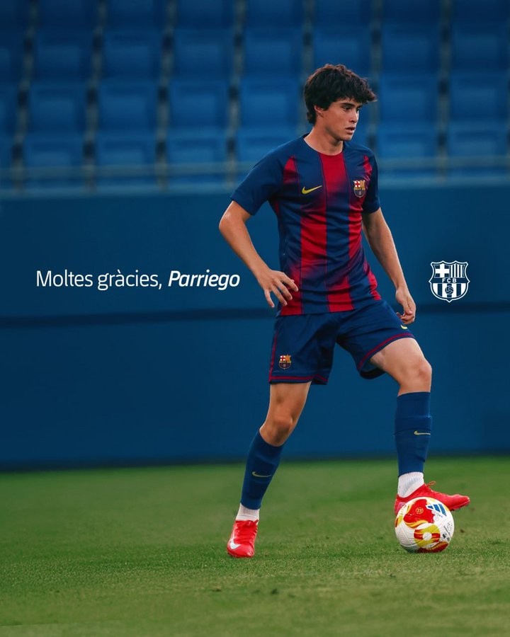 巴萨官方：与巴萨竞技队小将帕列戈解除合同关系