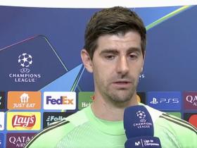 库尔图瓦：今天我们的防守很好，可惜没能零封