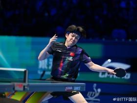 王楚钦4-2战胜F-勒布伦，晋级澳门乒乓球单打世界杯8强