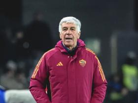 罗马主帅加斯佩里尼就意甲比赛结果和转会市场接受采访